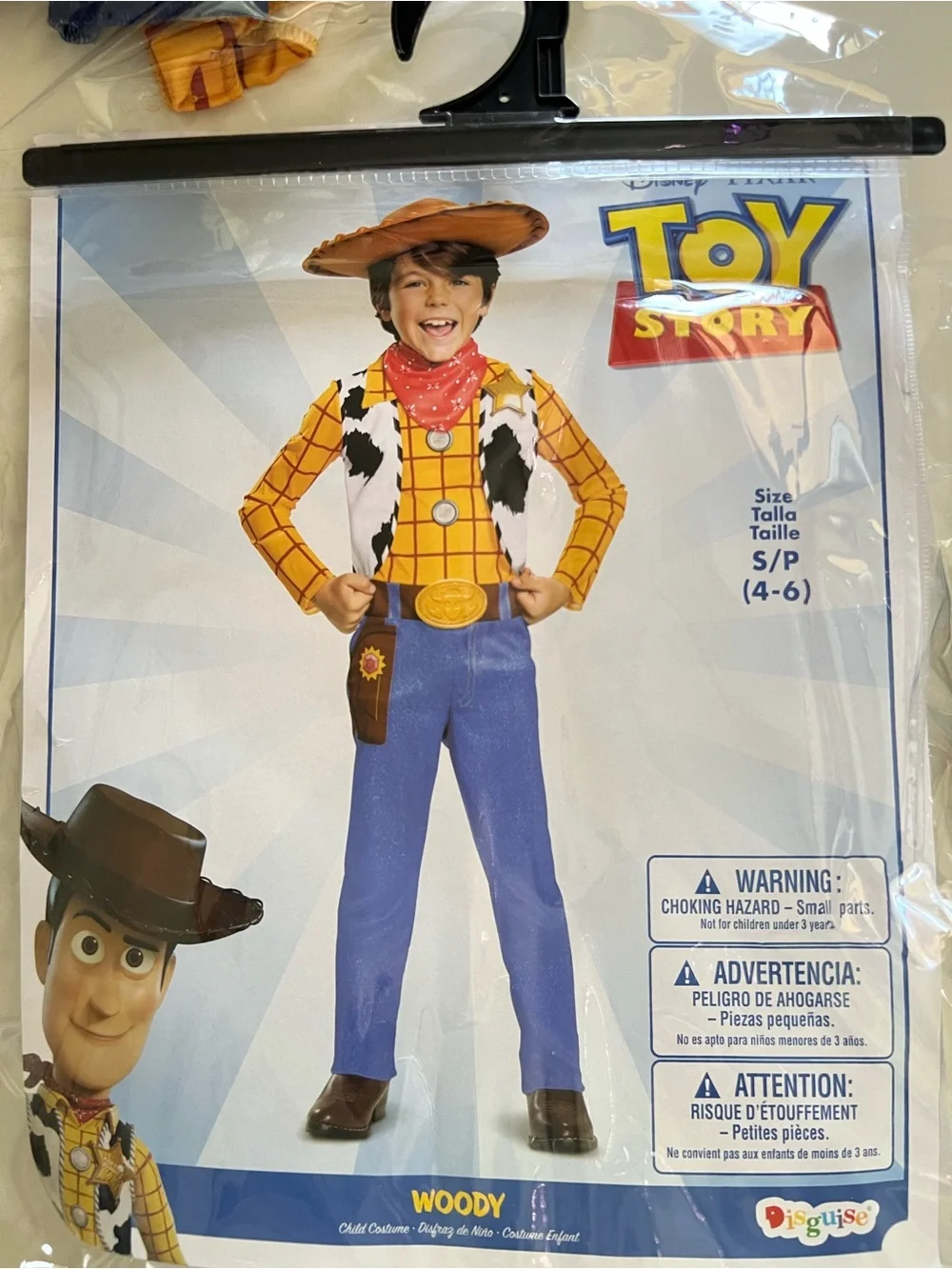 Disney Woody Cowboy Costume in Yellow, Blue, Brown - Picture 1 of 10